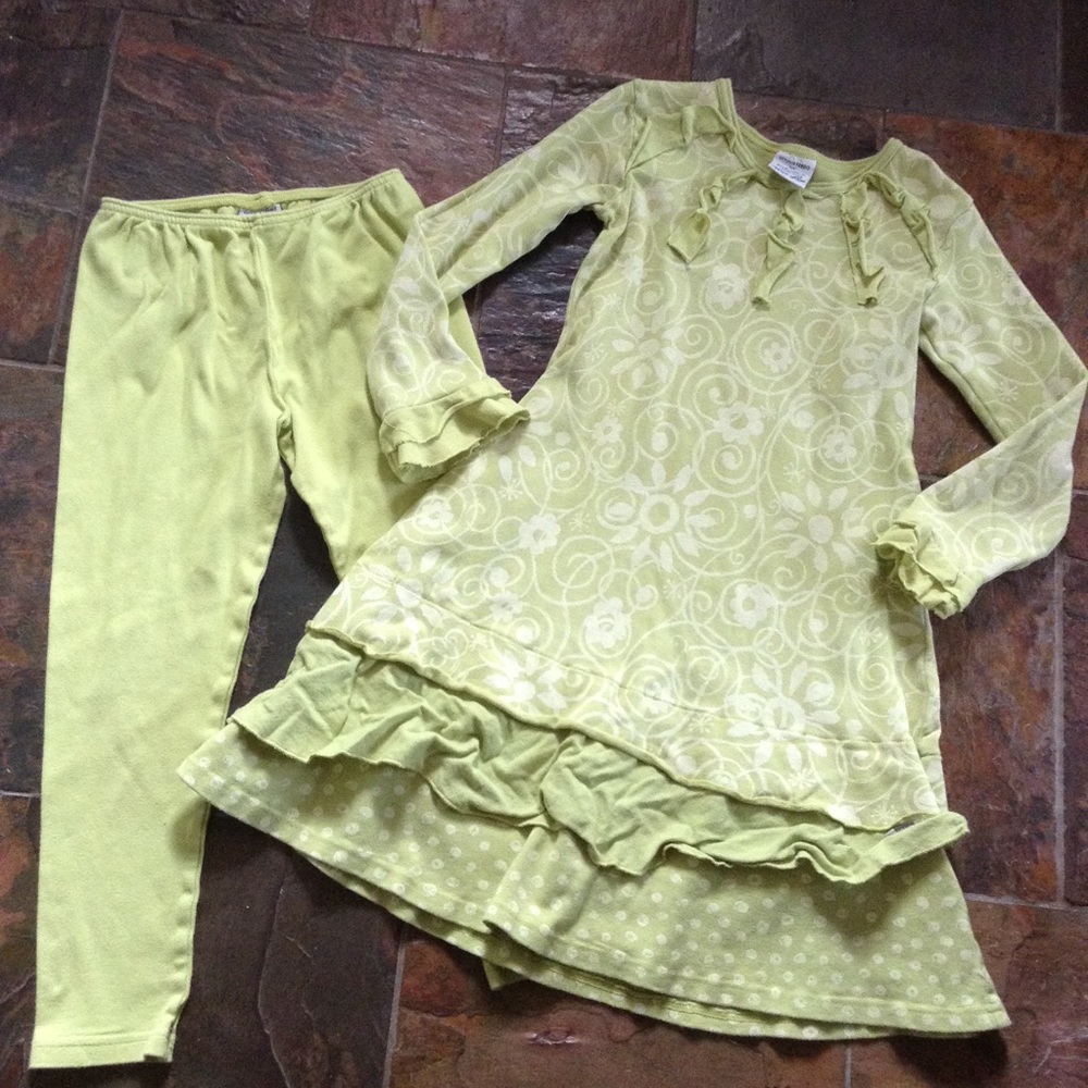 KEEDO South Africa lime green pants + dress 6 7